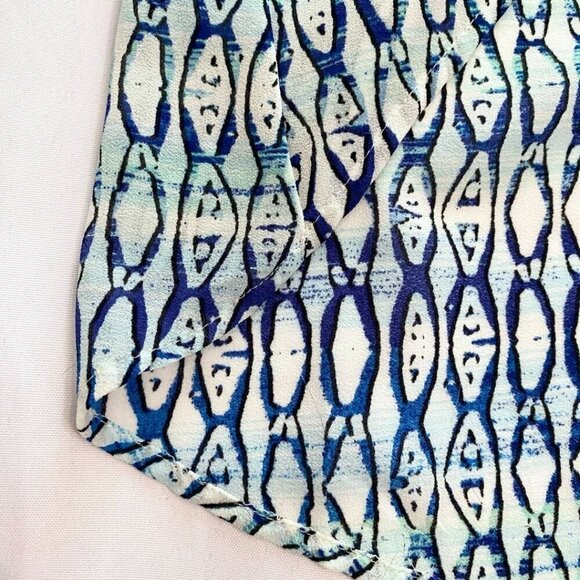 SANCTUARY WATERFALL HIGH LOW MAXI DRESS IN BLUE ISLAND - XS - Picture 9 of 10